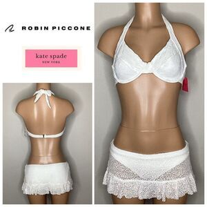 New. Kate Spade & Robin Piccone lace bikini. L-top/M-bottom. Retails $210